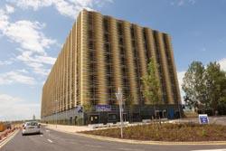 Car park has ‘living’ green wall and PV panels 