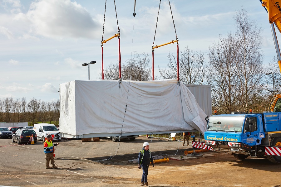 Remote designed and built data centre installed at Norwich site