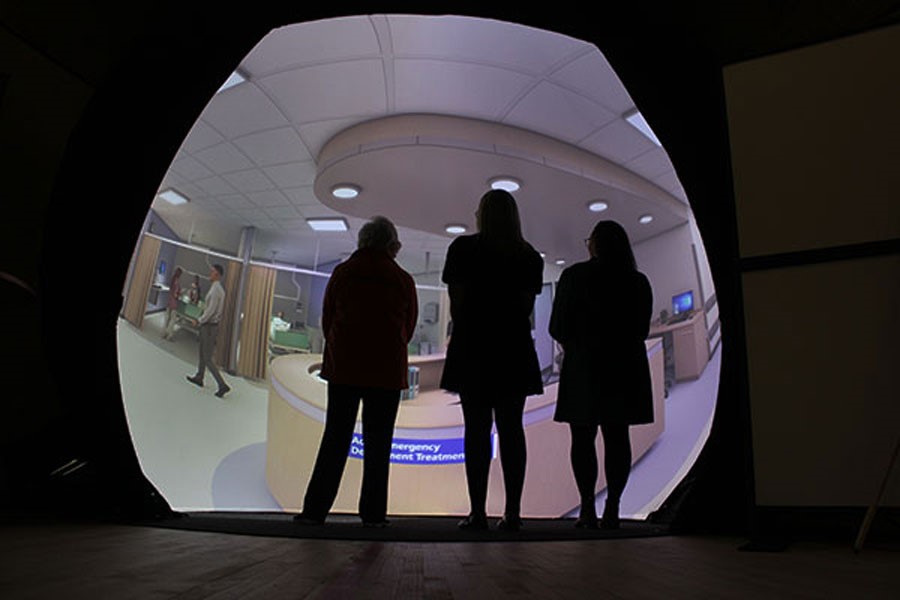 ‘Virtual reality dome’ set up at Derriford Hospital