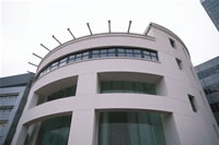 Cladding system provides grand entrance