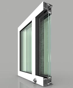 Sliding aluminium window for anti-ligature applications